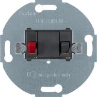 Mechanizm gniazda głośnikowego stereofonicznego 1-kr, antracyt, One.platform | 457205 Hager