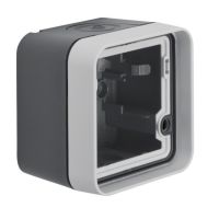 Adapter n/t pojedynczy IP55, szary, Berker W.1 | 6118913505 Hager