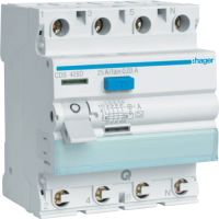 Wyłącznik różnicowo-prądowy 25A 30mA Typ A 4P QuickConnect | CDS425D Hager