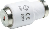 Wkładka bezpiecznikowa DIII/E33 wykonanie szybkie F (Bi-Wts) 63A 500VAC | LE33F63 Hager