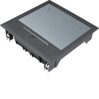 Pokrywa uchylna VQ06 200x200 wykładzina 5mm czarny PA, Tehalit.VE-EE | VQ06059005 Hager