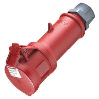 Gniazdo przenośne 2-częściowe, 32A 4P 6h 400V, IP44 ProTOP, zaciski śrubowe, czerwone MEN126 | MEN126 Hensel