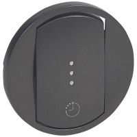 Plakietka łącznika czasowego wentylacji 250W, grafitowa, Celiane | 067936 Legrand