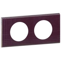 Ramka podwójna, skóra fiolet, Celiane | 069442 Legrand