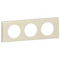 Ramka potrójna, skóra perła, Celiane | 069433 Legrand