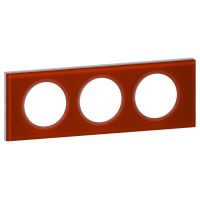 Ramka potrójna, szkło karmin, Celiane | 069473 Legrand