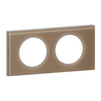 Ramka podwójna, szkło mokka, Celiane | 069462 Legrand