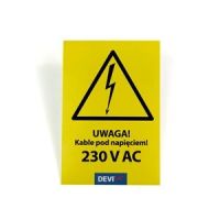 Naklejka ostrzegawcza (opak 20szt) | 19805846 Danfoss