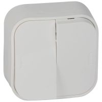 Łącznik świecznikowy 10AX, biały, Forix IP20 | 782402 Legrand