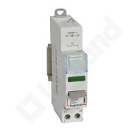 Łącznik przyciskowy monostabilny 1NO z lampką zieloną LED 110/400V | 412920 Legrand
