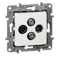 Gniazdo TV-RD-sat-sat końcowe typu gwiazda 1,5db białe Niloe/Niloe Selection | 764566 Legrand