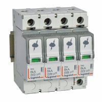 Ogranicznik przepięć T1+T2 8/50kA 4P | 412253 Legrand