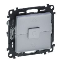 Przycisk sterowania roletami 10A, aluminium, Valena Life | 752330 Legrand