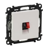 Gniazdo głośnikowe pojedyncze, białe, Valena Life | 753172 Legrand