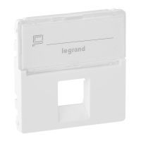 Plakietka z etykietą gniazda 1 x RJ 45 kat. 6a utp, biała, Valena Life | 755470 Legrand