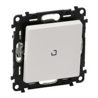 Przycisk przełączny NO/NC podświetlany 6A, biały, Valena Life | 752112 Legrand