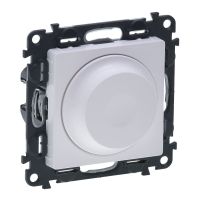 Ściemniacz obrotowy bez zacisku neutralnego 5-400W, 5-75W dla LED, biały, Valena Life | 752160 Legrand