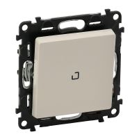 Przycisk przełączny NO/NC 6A, podświetlany, kremowy, Valena Life | 752212 Legrand