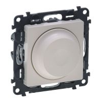 Ściemniacz obrotowy bez zacisku neutralnego, 5-400W, 5-75W dla LED, kremowy, Valena Life | 752260 Legrand