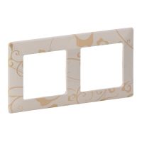 Ramka podwójna uniwersalna beżowa, Valena Life | 754112 Legrand