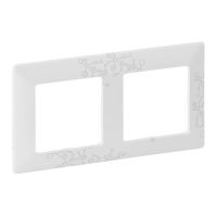Ramka podwójna uniwersalna, biała, Valena Life | 754122 Legrand