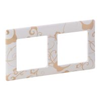 Ramka podwójna uniwersalna, kremowa, Valena Life | 754102 Legrand