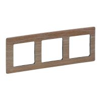 Ramka potrójna uniwersalna drewno, Valena Life | 754183 Legrand