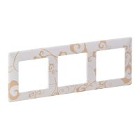 Ramka potrójna uniwersalna, kremowa, Valena Life | 754103 Legrand