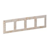 Ramka poczwórna uniwersalna beżowa, Valena Life | 754114 Legrand