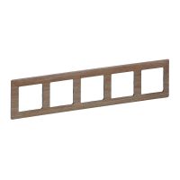 Ramka pięciokrotna X5 dąb, Valena Life | 754185 Legrand