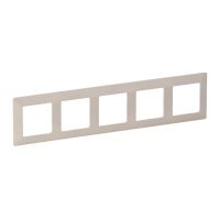 Ramka pięciokrotna Neutral, kremowa, Valena Life | 754045 Legrand