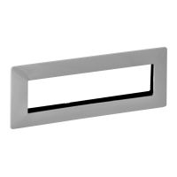 Uchwyt montażowy z ramką 4 x 2 moduły aluminium, Valena Life | 752345 Legrand