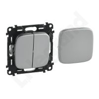 Łącznik podwójny wielofunkcyjny, aluminium, Valena Allure | 755097 Legrand