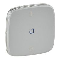 Plakietka łącznika dwubiegunowego ze wskaźnikiem, aluminium, Valena Allure | 755047 Legrand