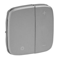 Plakietka ściemniacza uniwersalnego 400W, aluminium, Valena Allure | 752087 Legrand