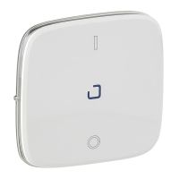 Klawisz łącznika dwubiegunowego ze wskaźnikiem, biały, Valena Allure | 755045 Legrand