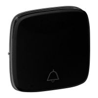 Klawisz przycisku przełącznikanego NO/NC z symbolem dzwonka, czarny, Valena Allure | 755018 Legrand