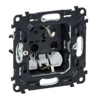 Gniazdo Schuko 2P+Z z przesłoną, zaciski automatyczne sprężynowe, Valena Allure | 753020 Legrand