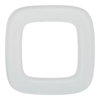 Ramka pojedyncza, białe szkło, Valena Allure | 755541 Legrand