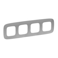 Ramka poczwórna uniwersalna aluminiowa, Valena Allure | 754394 Legrand