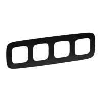 Ramka poczwórna, czarny mat, Valena Allure | 754404 Legrand