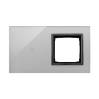 Panel dotykowy S54 Touch, 2 moduły, 1 pole dotykowe + 1 otwór na osprzęt S54, burzowa chmura | DSTR210/72 Kontakt Simon