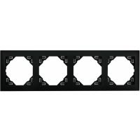 Ramka poczwórna, czarny mat, Logus 90 / Aquarella | 90940TPM Efapel