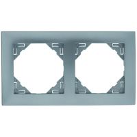 Ramka podwójna, aluminium, Logus 90 / Aquarella | 90920TAL Efapel