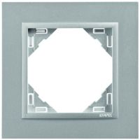 Ramka pojedyncza, aluminium/aluminium, Logus 90 / Animato | 90910TAA Efapel