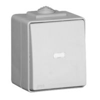 Łącznik 1-biegunowy z podświetleniem, biały, Waterproof48 IP65 | 48012CBR Efapel