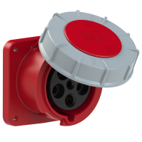 Gniazdo tablicowe proste Power Twist 63A 3P+Z+N 400V 50/60Hz 6h IP66/67 | 335-6 PCE