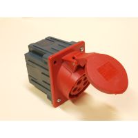 Gniazdo tablicowe skośne z puszką 32A 3P+Z+N 400V 50/60Hz 6h IP44/54 | 425-6p PCE