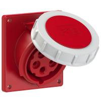 Gniazdo tablicowe skośne 16A 3P+Z+N 400V 50/60Hz 6h IP67 | 4152-6 PCE