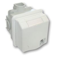 Gniazdo p/t przelotowe seria Design 16A 2P+Z 230V IP44 szare | 883108v PCE